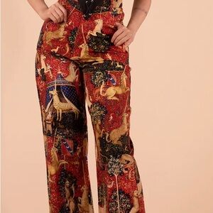 Samantha Pleet Pennyroyal Jean in Unicorn Tapestry Print